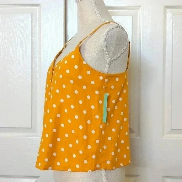 Abound Yellow Polkadot Tank Top - Picture 2 of 3